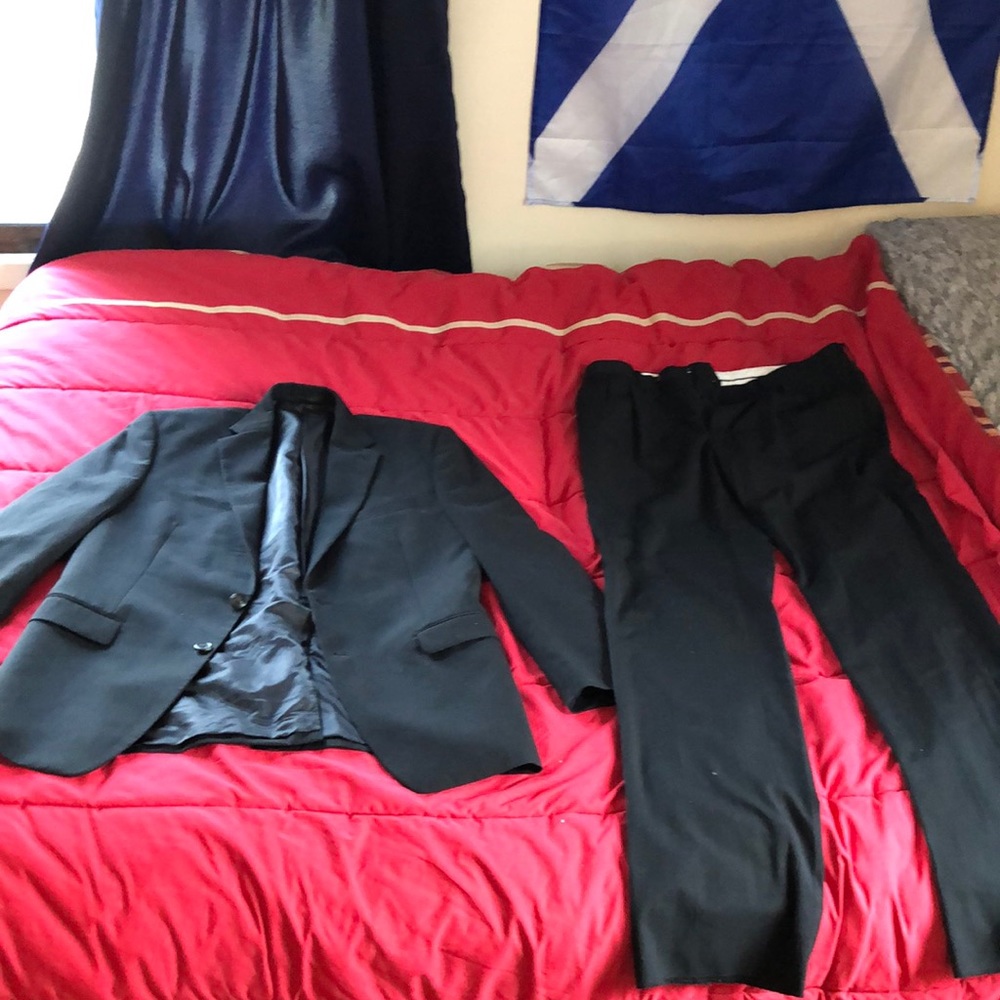 Suit jacket with pants